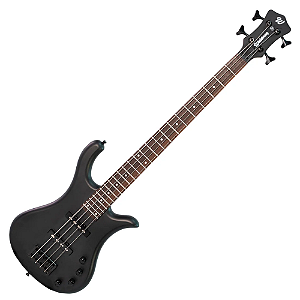 Contrabaixo 4 Cordas Ativo Waldman WB300A Black Satin com Captadores JJ Cerâmicos e Controles Master Volume e 3 Tons