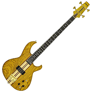 Contrabaixo Japonês Aria Pro II SB-1000 4 Cordas Oak com Captador MB-1E e Circuito Ativo BB