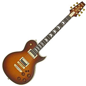 Guitarra Japonesa Aria Pro PE-R80 Japan Brown com Captadores Classic Power HH e Ponte Aria Original SPT