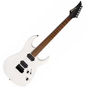 Guitarra Waldman WIGR120 WH White com Captadores HH Cerâmicos e Ponte Tremolo Semi-Flutuante 2 Pivôs