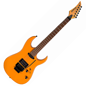 Guitarra Waldman WIGR265 OR Orange com Captadores HH Cerâmicos e Ponte Tremolo Semi-Flutuante 2 Pivôs Black