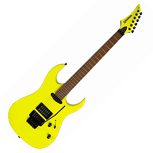 Guitarra Waldman WIGR265 YL Yellow com Captadores HH Cerâmicos e Ponte Floyd Tremolo Black