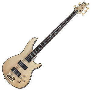 Contrabaixo Schecter Omen Extreme-5 Gloss Natural 5 Cordas com Captadores Schecter Diamond Bass e Pré-Ativo 2-Band EQ 35" Scale 2051