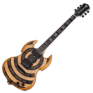 Guitarra Schecter Wylde Audio Barbarian Norse Dragon Raw Top com Captadores EMG 81/85 e Ponte TonePros Tune-O-Matic 4574