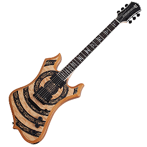 Guitarra Schecter Wylde Audio Nomad Norse Dragon Raw Top com Captadores EMG 81/85 e Ponte TonePros Tune-O-Matic 4575