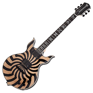 Guitarra Schecter Wylde Audio Heathen Grail Buzzsaw Rawtop com Captadores EMG 81/85 e Ponte TonePros Tune-O-Matic 4551