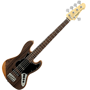 Contrabaixo Giannini Masterwood Sonic ST GMW83B-5 5 Cordas com Captadores Wilkinson JJ Ativos e Tampo Pau-Ferro