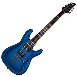 Guitarra Schecter C-1 SGR EB Electric Blue 6 Cordas com Captadores Schecter Diamond Plus Ponte Tune-O-Matic e Corpo Basswood 3804