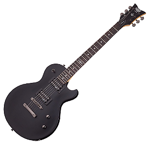 Guitarra Schecter Solo-II SGR Midnight Satin Black com Captadores Schecter Diamond SuperRock-II HH e Ponte Floyd Rose Special 3842