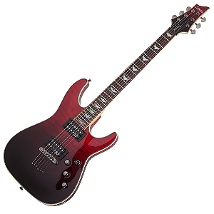 Guitarra Schecter Omen Extreme-6 Blood Burst com Captadores Diamond Plus HH e Ponte Tune-O-Matic String-Thru 2034