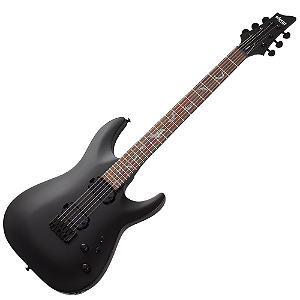 Guitarra Schecter Damien-6 Satin Black com Captadores Diamond Active HB-105S HH e Ponte Tune-O-Matic String-Thru 2470