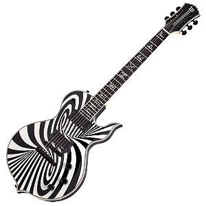 Guitarra Schecter Odin Grail Blizzard Vintage White com Captadores EMG 81/85 e Ponte TonePros T3BP TOM 4541
