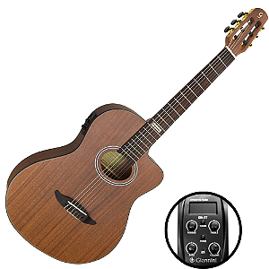 Violão Eletroacústico Náilon Giannini Performance GNF-3 CEQ WS Walnut Satin com Equalizador GN-3T e Cutaway