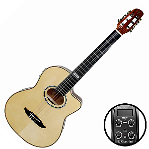 Giannini Performance GNF-3 CEQ NG Natural Gloss com Equalizador GN-3T e Tarraxas Pino Grosso Douradas