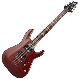 Guitarra Schecter C-1 FR SGR Walnut Satin com Captadores Diamond Plus HH e Ponte SGR by Floyd Rose 3850
