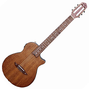 Violão Naaylon Elétrico Flat Cutaway Giannini Stage STN SUC CEQ Natural Satin NS com Equalizador UK-T3 e Captação UK-3T