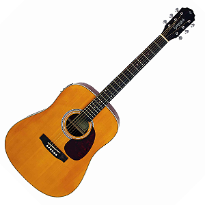 Violão Aço Eletroacústico Giannini Performance Plus GDR Plus EQ Natural Glossy NG com Equalizador MT-3 Ativo 3 Bandas e Afinador Cromático