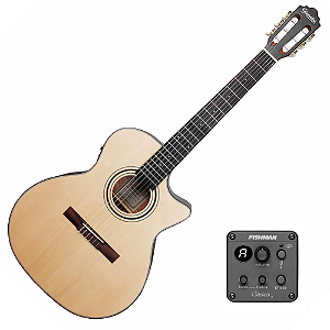 Violão Eletroacústico Giannini Performance Deluxe GNY DLX CEQ Natural Satin NS com Equalizador Fishman Clásica ll Ativo 2 Bandas e Afinador