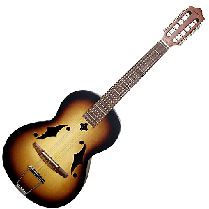 Viola Eletroacústica Giannini Raiz Ponteio VS1PH GOAL EL Tobacco Sunburst TS com Tampo Marupá Maciço e Equalizador Ativo PJ-928