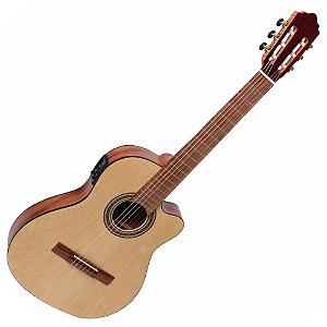 Violão Eletroacústico Giannini Brasil NFL Goal CEQ Natural Satin NS com Equalizador MT-3 Ativo 3 Bandas e Afinador