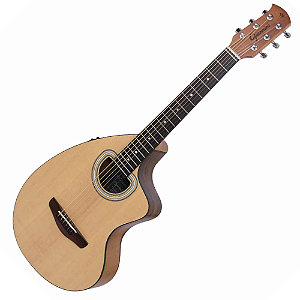 Craviola Eletroacústica Giannini CRA36S CEQ Natural Satin NS com Equalizador MG-30 Ativo 3 Bandas e Afinador