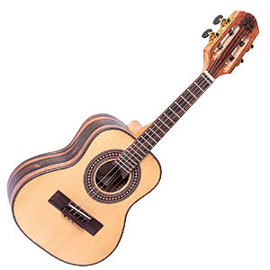 Cavaco Eletroacústico Marquês CA-234NSEL Natural Fosco Maciço com Tampo Pinho Alemão Laterais e Fundo Ébano Captador Passivo Cap-06 e Som Equilibrado Premium