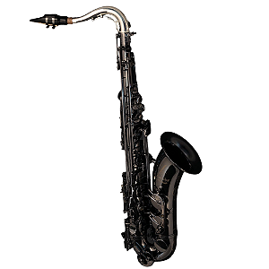 Saxofone Tenor Cannonball GT5-B Gerald Albright Signature Series Big Bell Black Nickel com Dois Tudéis (Original e FAT Neck®) e Case Rígido Inclusos