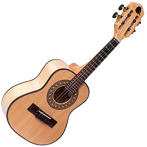 Cavaco Eletroacústico Marquês CA-84 NTEL Natural com Tampo Spruce Maciço Escala Rosewood e Captador Piezo EQ 4 Bandas