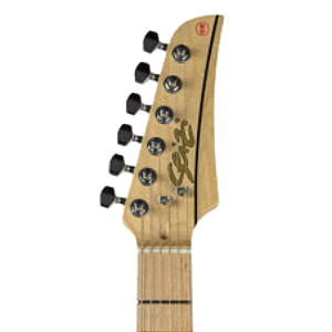 Guitarra Seizi Katana Musashi HSS Yohan Kisser Dark Silver com Captadores Seizi Jutsu Alnico V Ponte Flutuante 2 Pivôs e Acabamento Satin Dark Silver e Bag