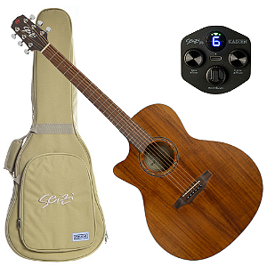 Violão Seizi Originals Ryu Cutaway Lefty Koa com Corpo Koa Laminado Tampo Koa Laminado Equalizador Fishman Sonitone e Tarraxas Cromadas Blindadas animate-gaussian 10361108