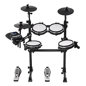 Bateria Eletrônica Michael Stage DMX320 com Módulo Stage 448 Sons e Acessórios para Estudo Silencioso