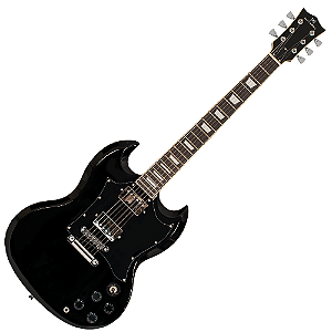 Guitarra Elétrica Michael Hammer GM850N Black BK com Captadores Humbucker Tarraxas Blindadas e Ponte Fixa com Tailpiece