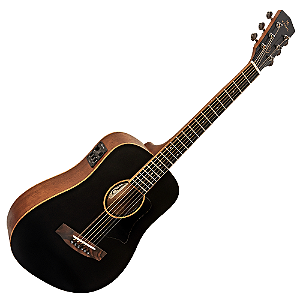 Violão Eletroacústico Michael Elegance VME700 BT (Black Top) com Tampo Spruce Pré Michael Cleverly Tarraxas Matte Black Die Cast Encordoamento Aço e Acabamento Open Pore