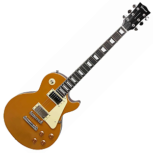 Guitarra Giannini Sonic Deluxe Les Paul Gold Top 6 Cordas com Corpo Basswood Tampo Maple Braço Maple e Captadores Humbucker HH