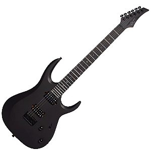 Guitarra Raze GMR400 Dark Side Superstrato Humbucker Cerâmico Purple Heart Ponte Hardtail String Through