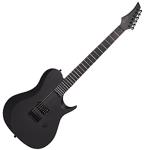 Guitarra Michael Raze GMR410 Dark Side Superstrato Humbucker Cerâmico Purple Heart Ponte Hardtail String Through