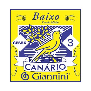 Corda Avulsa para Baixo 3 Giannini Canário GESBX.3