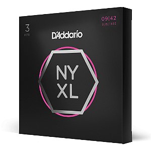 Encordoamento Guitarra 3 Peças 09-42 DAddario NYXL0942-3P