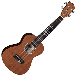 Ukulele Concert Acústico Michael MK23 MH Mahogany com Tampo Mahogany Fundo e Laterais Mahogany Escala Blackwood e Cavalete Blackwood