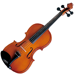 Violino Michael VNM40 Tradicional 4/4 com Tampo Spruce Sólido Fundo Maple 4 Microafinadores Case Térmico Arco Espaleira e Breu