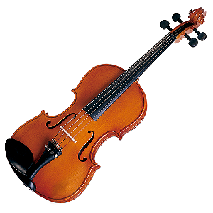 Viola de Arco Michael VAM40 4/4 Tradicional com Tampo Spruce Sólido Fundo e Laterais Maple Componentes em Blackwood e Acessórios