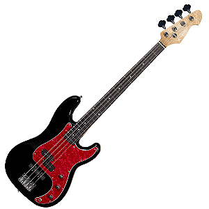 Contrabaixo Michael PB BM608N BT Black Tortoise com Corpo Basswood Captadores Split-Single/Single Coil e Tarraxas Cromadas