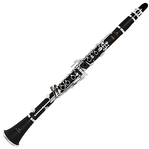 Clarinete Michael WCLM40N Série Essence Si Bemol Bakelite 17 Chaves Prateadas Cortiça Natural Equilíbrio Sonoro Timbre Aveludado com Boquilha Case e Acessórios
