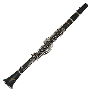 Clarinete Michael WCLM51N Série Essence Si Bemol Bakelite 18 Chaves Prateadas Cortiça Natural Timbre Encorpado com Boquilha Case e Acessórios