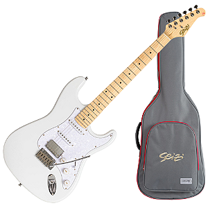 Guitarra Seizi Vintage Budokan HSS Pearl White com Corpo Basswood Captadores Seizi Jutsu ALNICO V HSS e Ponte Flutuante 10361205