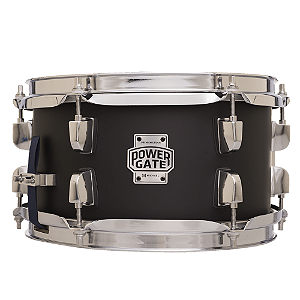 Caixa de Bateria Michael Powergate Stage PGS1055 JBK 10x5.5 Jet Black com Fuste Poplar Aros Power Hoop e Esteira 20 Fios
