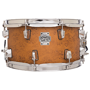 Caixa de Bateria Michael Powergate Birch PGB1265 FRD 12x6.5 Flame Red com Fuste Hybrid Birch/Poplar Aros Power Hoop e Esteira 20 Fios