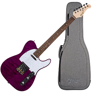 Guitarra Seizi Vintage Saitama Plus Quilted Purple com Corpo Basswood Captadores Seizi Jutsu ALNICO V HH e Ponte Wilkinson 10360718