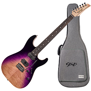 Guitarra Seizi Katana Shadow Aurora Burst 2P com Corpo Flamed Maple sobre Mogno Captadores Seizi Jutsu Humbucker ALNICO V HH e Ponte Flutuante 2 Pivôs 10361245