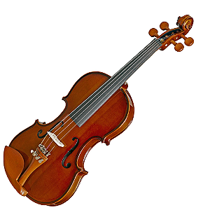 Violino Eagle VE421 1/2 com Tampo Abeto Sólido, Fundo e Laterais Maple, Verniz Brilhante, Arco com Olho Paris e Crina Animal, Breu e Estojo Térmico Extra Luxo Retangular HTML